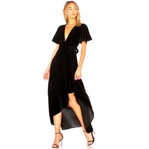 NWT REVOLVE Velvet Wrap Maxi